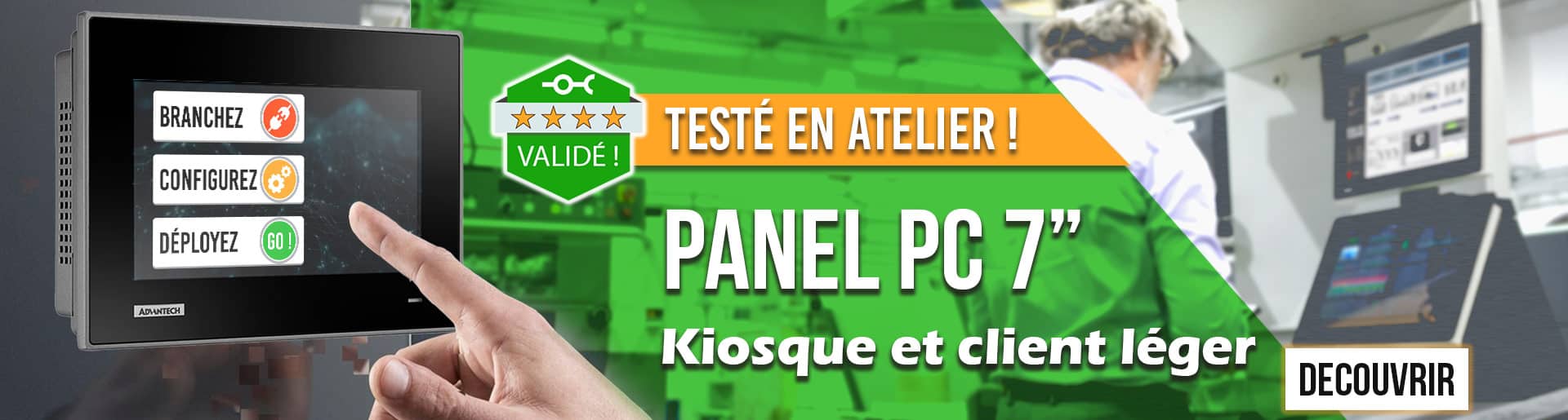 Découvrez le TPC-107W un Panel PC industriel client léger de 7 pouces avec chrome préinstallé !