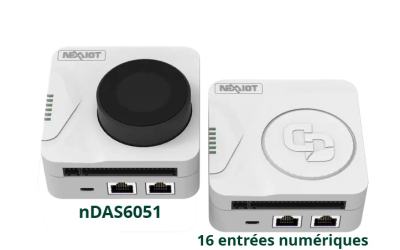 Passerelle IoT intelligente et modulaire, 2 x LAN, Modbus TCP RTU, 16 x entrées numériques avec ou sans écran OLED