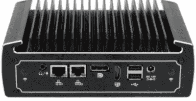 IOT-BOX-DS3022-310 Mini PC Fanless avec Intel Core i3 10110U, 2 x COM, 6 x USB, HDMI, DP