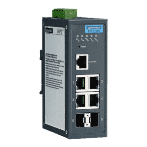 EKI-7706G-2FI-AE Switch industriel, 4GE + 2SFP Managed Ethernet Switch Température étendue