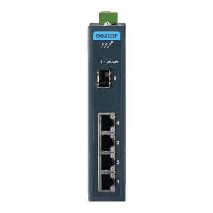 EKI-2725F-AE Switch Rail DIN industriel 4 ports Gb + 1 Fibre SFP