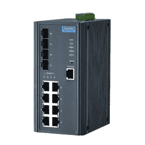 EKI-7712G-4F-AE Switch Rail DIN industriel 8 x Gb + 4 x FO Managé