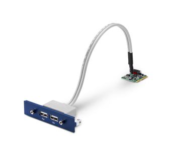 MOS-2110Z-1201E Module d'extension pour PC industriel fanless, USB module, 2-Ch, PCIe I/F