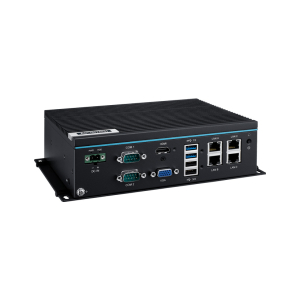 IOT-BOX-F210 PC Fanless durci spécial acquisition avec 4 x LAN, 4 x USB, 6 x COM, 1 x HDMI, 1 x VGA