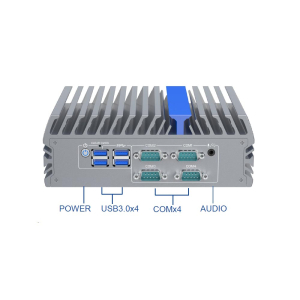 IEXP-332 PC Fanless compact avec  12th Gen Intel Alder Lake-N Series N100,  2 x HDMI, 1 x VGA, 2 x LAN, 4 x COM, 6 x USB (-20 ~ +50°C)