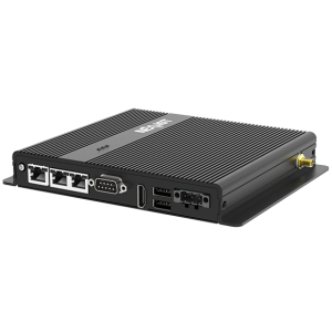 NISE 54 PC fanless avec Intel Atom x7433RE/N97, x1 HDMI, x3 LAN GbE, USB &COM