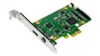 Carte industrielle d'acquisition vidéo, PCIe, 1 ch, DVI/VGA, SW Compression Video Card