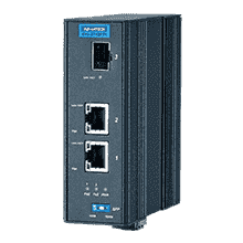 Switch industriel PoE+ Gigabit et convertisseur SFP avec x2 PoE 30W