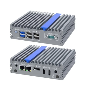 IEXP-302 PC Fanless compact avec  Intel Pentium J3710, 2 x HDMI, DP, 2 x LAN, 1 x COM, 6 x USB (-20 ~ +50°C)