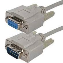 CABLE, DB9 MALE TO DB9 FEMALE 6FT (NULL MODEM)