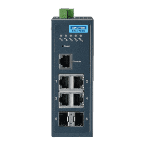 EKI-7706G-2F-AE Switch industriel, 4GE + 2SFP Managed Ethernet Switch