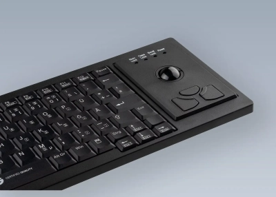 KL30204 Clavier semi-industriel avec trackball 22mm grand confort de frappe (USB)