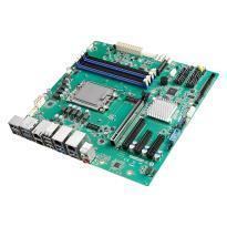 Carte mère Micro ATX processeurs Intel® Core™ de 12e génération, jusqu'à 128 Go de RAM DDR5, 4 ports Ethernet, 5 ports USB 3.2, HDMI, DP et eDP