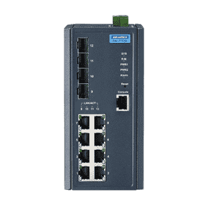 EKI-7712G-4F-AE Switch Rail DIN industriel 8 x Gb + 4 x FO Managé