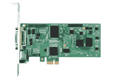 Carte industrielle d'acquisition vidéo, 1ch DVI/YPbPr/S-video/composite PCIe-L SW card
