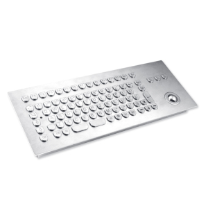 TKV-084-TB25V-MODUL Clavier anti-vandalisme IP65 avec 84 touches ergonomiques et un trackball intégré de 25 mm.