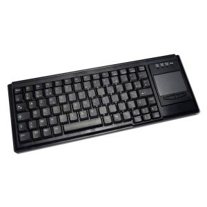 Clavier polyvalent 82 touches AZERTY ou QWERTY semi durci USB ou PS2 option trackball, pavé tactile ou seul