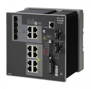 IE-4000-4T4P4G-E Switch ethernet durci 12 ports - 4 x GB  uplinks, 4xRJ45 10/100Mbps, 4 x RJ45 10/1000Mbps PoE+ Administrable
