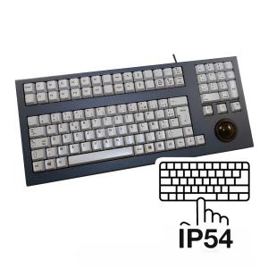 Clavier industriel 105 touches en boîtier de table avec trackball 38mm