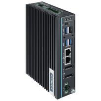 PC fanless compact avec Intel Atom x6413E, 8 GB DDR4, 2 x LAN, 2 x COM, 4 x USB, Rail DIN