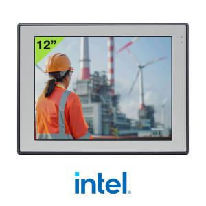 Panel PC tactile résistif industriel 12" TFT XGA 4:3 IP65 avec processeur Intel® N97, 8GB DDR5, 3 x COM, 2 x USB & 1 x USB-C