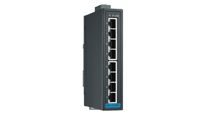 EKI-2728NI-A Switch ethernet 8 ports 10/100/1000Mbps Rail Din, 12 ~ 48V avec relais, compatible PROFINET