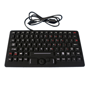 K-TEK-M276HP-FN-BL-ML-EMC Clavier durci de 91 touches étanches IP65 PS2 ou USB compact et facile à nettoyer