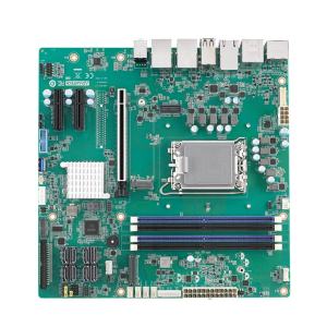 AIMB-588R-00A1 Carte mère Micro ATX processeurs Intel® Core™ de 12e génération, jusqu'à 128 Go de RAM DDR5, 4 ports Ethernet, 5 ports USB 3.2, HDMI, DP et eDP