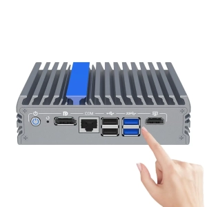 IEXP-304 PC Fanless 4 x LAN, 4 x USB, DP/HDMI, 1 x COM Intel N100