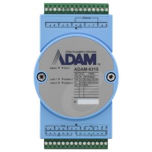 ADAM-6315-A1 Module ADAM 8 RTD + 6DI + 8DO avec OPC-UA, Modbus/TCP (25° C ~ 70° C)