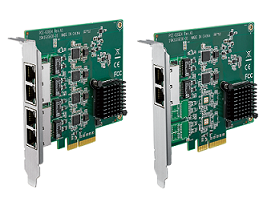 PCE-GIGE4-02A1 Carte ethernet PCIe 4 ports 10/100/1000Mbps