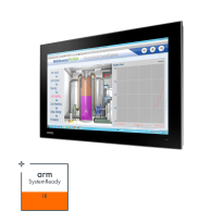 TPC-121W-N32YB Panel PC 21.5" prêt à l'emploi avec fonction Kiosque (Web et prise en main) sous Yocto 3.3 avec 2 x LAN et 2 x USB