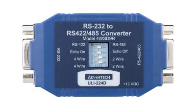 BB-4WSD9R Convertisseur série, 2-4 WIRE 422/485 9PIN CONV.