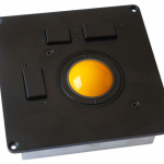 Rugged 50 mm MILSPEC standard trackball