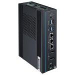 PC Fanless puissant Intel Core i7 1365UE Rail Din avec x8 GB DDR5, x3 ports LAN, x4 ports COM, x4 ports USB et 8 canaux d'entrées/sorties numériques isolés