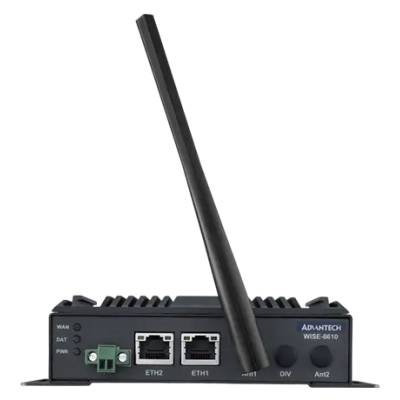 WISE-6610-EB Passerelle LoRaWAN 868Mhz, LNS embarqué, 2 x LAN, Node-Red, Modbus/TCP, MQTT, OPCUA, ...